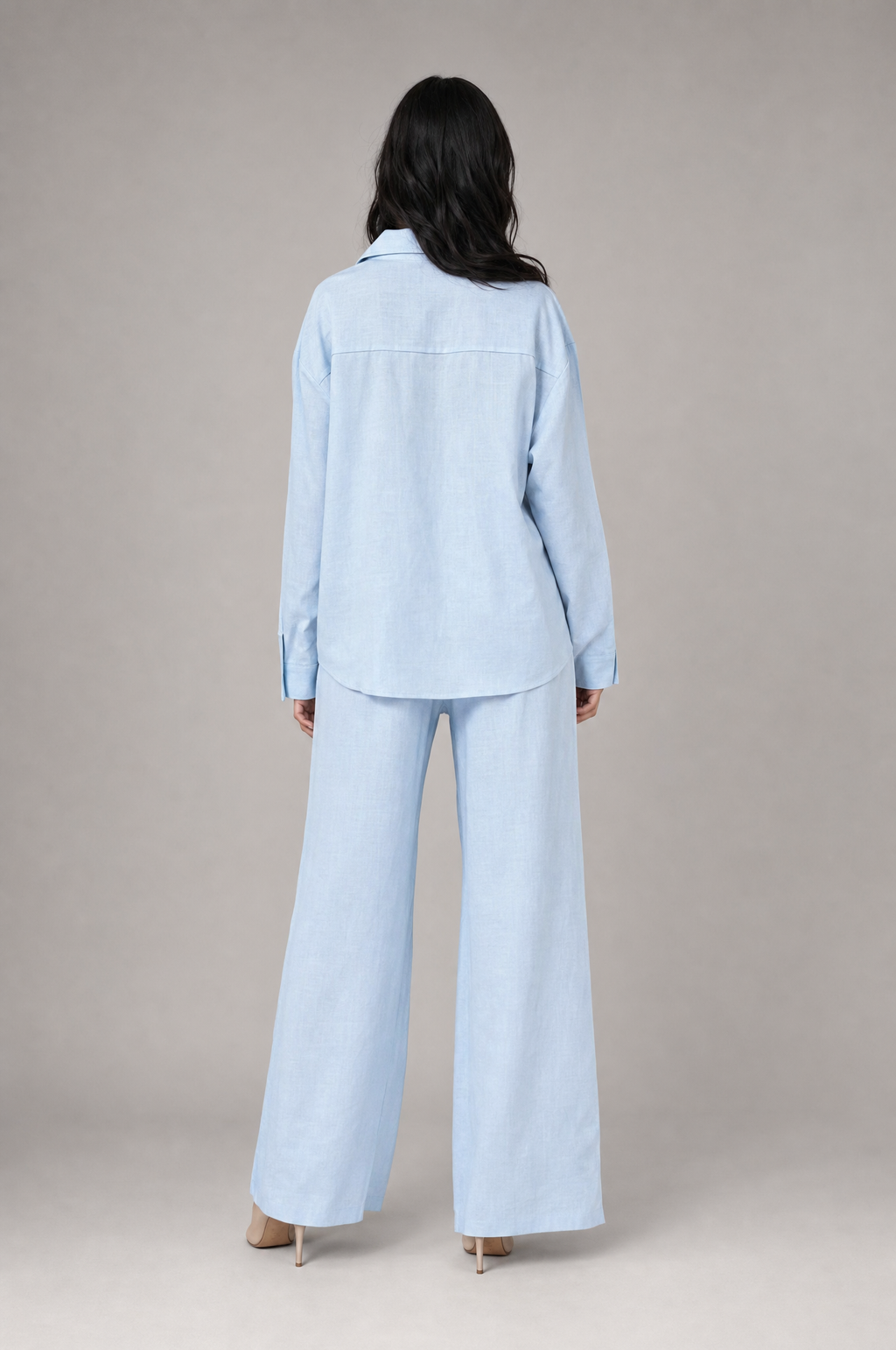 Suri Linen Set - Baby Blue - 2