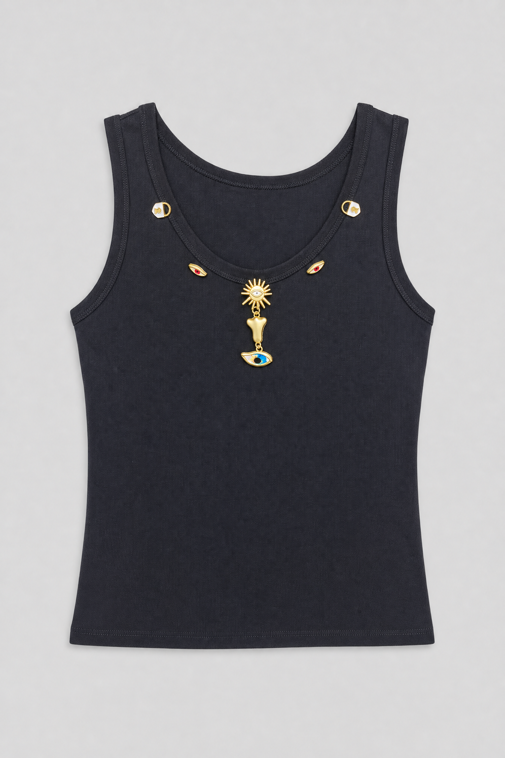 Talisman Charm Tank - Black - 1