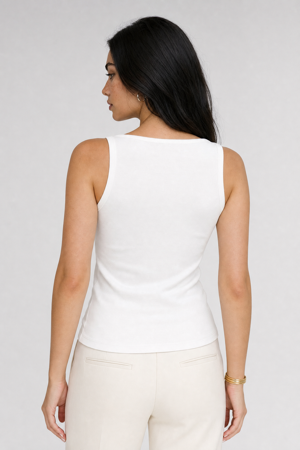 Sunburst Charm Tank - White - 4