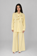 Linen Key-Charm Set - Yellow - 1